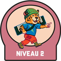 Niveau 2 Badge