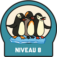 Niveau 8 Badge