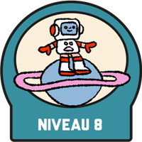 Niveau 8 Badge